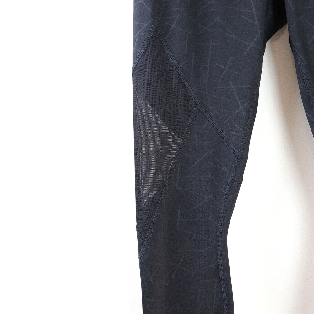 Athleta Size XS Angle Aura Sonar Capri Leggings Geo Print Mesh Black - Picture 4 of 9